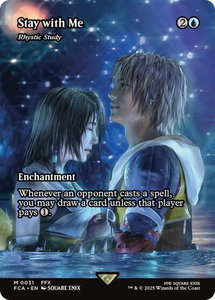 Stay with Me - Rhystic Study (Showcase) - FINAL FANTASY: Through the Ages (FCA) #31 - Mythic Rare Magic: The Gathering Trading Card
