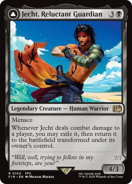 Jecht, Reluctant Guardian - FINAL FANTASY Magic: The Gathering trading card