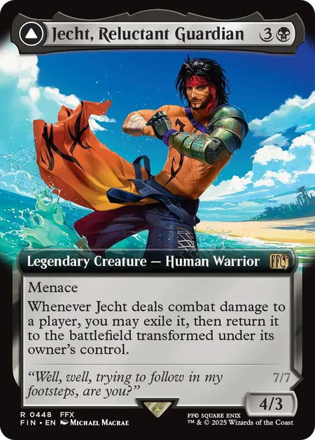 Jecht, Reluctant Guardian (Extended Art) - FINAL FANTASY Magic: The Gathering trading card