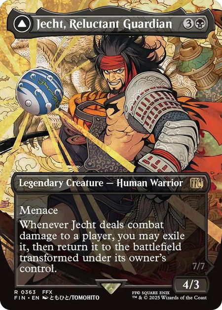 Jecht, Reluctant Guardian (Borderless) - FINAL FANTASY Magic: The Gathering trading card