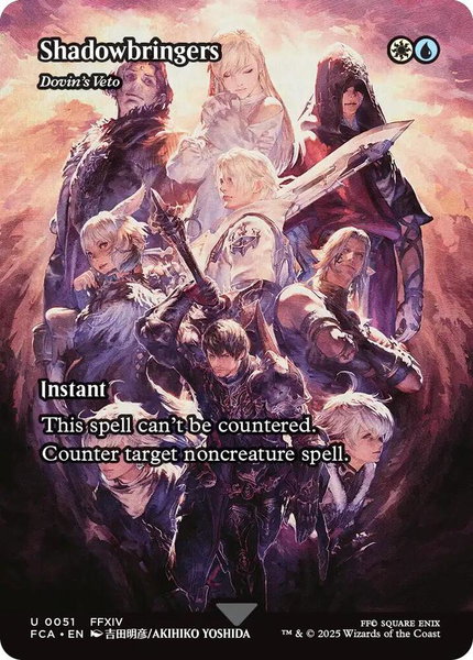 Shadowbringers - Dovin's Veto (Showcase) trading card from FINAL FANTASY: Through the Ages Shadowbringers - Dovin's Veto (Showcase) - FINAL FANTASY: Through the Ages Magic: The Gathering trading card