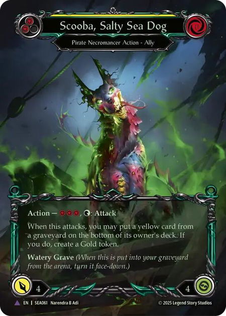 Scooba, Salty Sea Dog (Marvel) - High Seas Flesh and Blood trading card