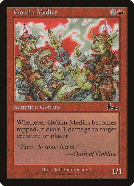 Goblin Medics - Urza's Legacy Magic: The Gathering trading card