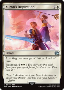 Auron's Inspiration - FINAL FANTASY (FIN) #8 - Uncommon Magic: The Gathering Trading Card