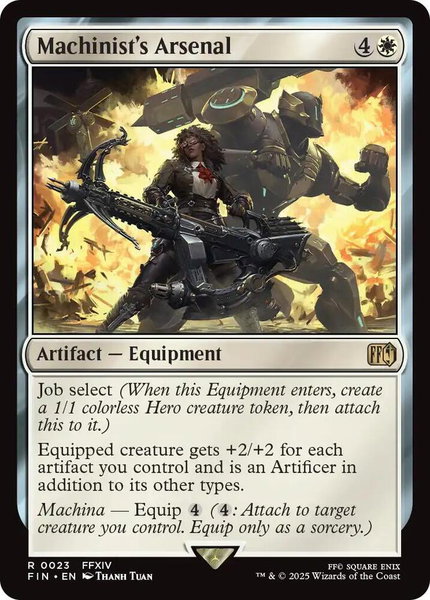 Machinist's Arsenal trading card from FINAL FANTASY Machinist's Arsenal - FINAL FANTASY Magic: The Gathering trading card