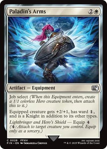 Paladin's Arms - FINAL FANTASY (FIN) #28 - Common Magic: The Gathering Trading Card