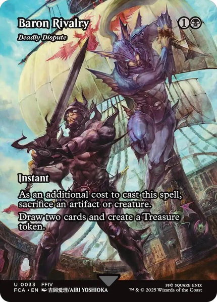 Baron Rivalry - Deadly Dispute (Showcase) trading card from FINAL FANTASY: Through the Ages Baron Rivalry - Deadly Dispute (Showcase) - FINAL FANTASY: Through the Ages Magic: The Gathering trading card