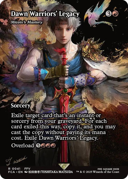 Dawn Warriors' Legacy - Mizzix's Mastery (Showcase) trading card from FINAL FANTASY: Through the Ages Dawn Warriors' Legacy - Mizzix's Mastery (Showcase) - FINAL FANTASY: Through the Ages Magic: The Gathering trading card