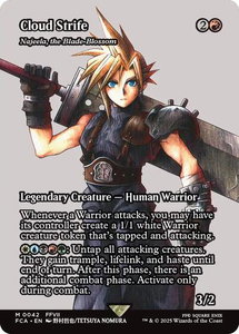 Cloud Strife - Najeela, the Blade-Blossom (Showcase) - FINAL FANTASY: Through the Ages (FCA) #42 - Mythic Rare Magic: The Gathering Trading Card