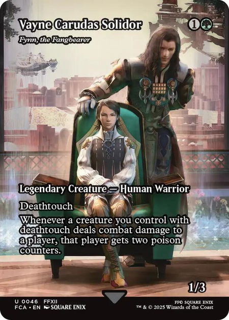 Vayne Carudas Solidor - Fynn, the Fangbearer (Showcase) - FINAL FANTASY: Through the Ages Magic: The Gathering trading card