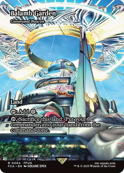 Balamb Garden - Command Beacon (Showcase) trading card from FINAL FANTASY: Through the Ages Balamb Garden - Command Beacon (Showcase) - FINAL FANTASY: Through the Ages Magic: The Gathering trading card
