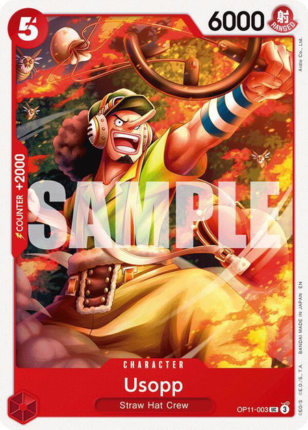 Usopp - A Fist of Divine Speed One Piece trading card