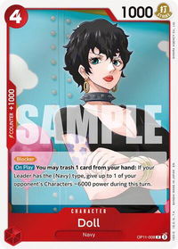 Doll - A Fist of Divine Speed (OP11) #OP11-008 - Rare One Piece Trading Card