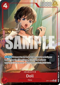Doll (Alternate Art) - A Fist of Divine Speed (OP11) #OP11-008 - Rare One Piece Trading Card