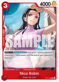 Nico Robin - A Fist of Divine Speed (OP11) #OP11-009 - Common One Piece Trading Card