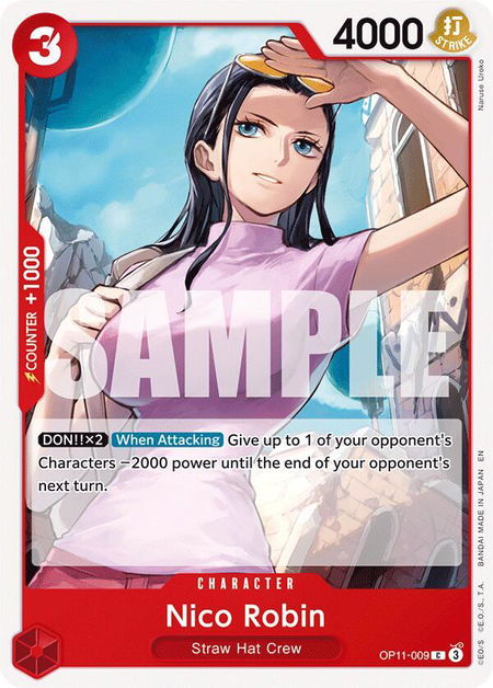 Nico Robin - A Fist of Divine Speed One Piece trading card