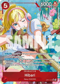 Hibari (Alternate Art) - A Fist of Divine Speed (OP11) #OP11-010 - Super Rare One Piece Trading Card