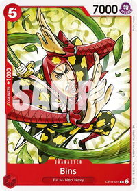 Bins - A Fist of Divine Speed (OP11) #OP11-011 - Common One Piece Trading Card