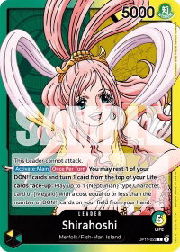 Shirahoshi (022) - A Fist of Divine Speed (OP11) #OP11-022 - Leader One Piece Trading Card
