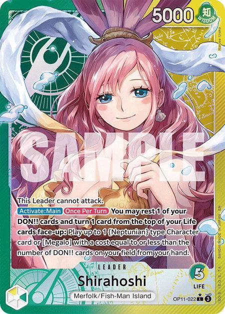 Shirahoshi (022) (Alternate Art) - A Fist of Divine Speed One Piece trading card