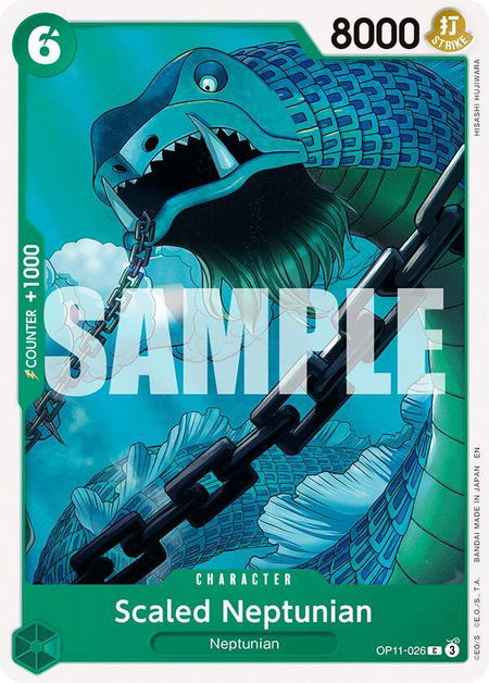 Scaled Neptunian - A Fist of Divine Speed One Piece trading card