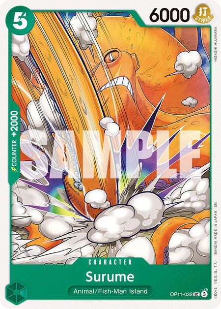 Surume - A Fist of Divine Speed One Piece trading card