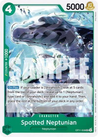 Spotted Neptunian - A Fist of Divine Speed (OP11) #OP11-036 - Uncommon One Piece Trading Card