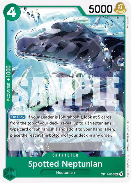 Spotted Neptunian - A Fist of Divine Speed One Piece trading card