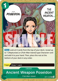 Ancient Weapon Poseidon - A Fist of Divine Speed (OP11) #OP11-037 - Uncommon One Piece Trading Card