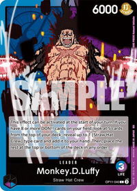 Monkey.D.Luffy (040) - A Fist of Divine Speed (OP11) #OP11-040 - Leader One Piece Trading Card