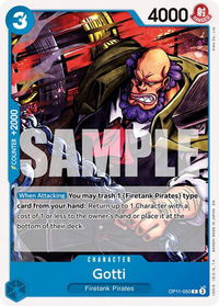 Gotti - A Fist of Divine Speed (OP11) #OP11-050 - Common One Piece Trading Card