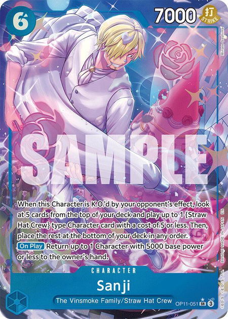 Sanji (Alternate Art) - A Fist of Divine Speed One Piece trading card