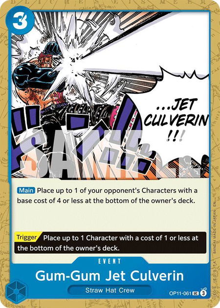 Gum-Gum Jet Culverin - A Fist of Divine Speed One Piece trading card