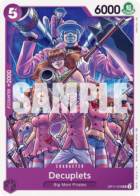 Decuplets - A Fist of Divine Speed One Piece trading card