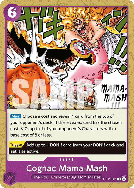 Cognac Mama-Mash - A Fist of Divine Speed One Piece trading card