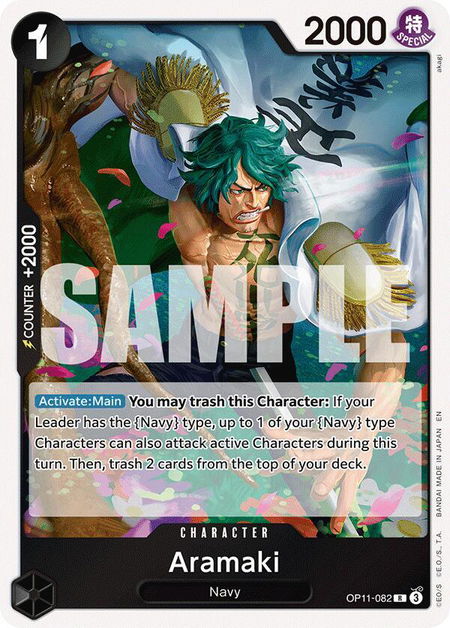 Aramaki - A Fist of Divine Speed One Piece trading card