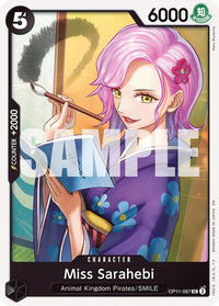 Miss Sarahebi - A Fist of Divine Speed (OP11) #OP11-087 - Uncommon One Piece Trading Card