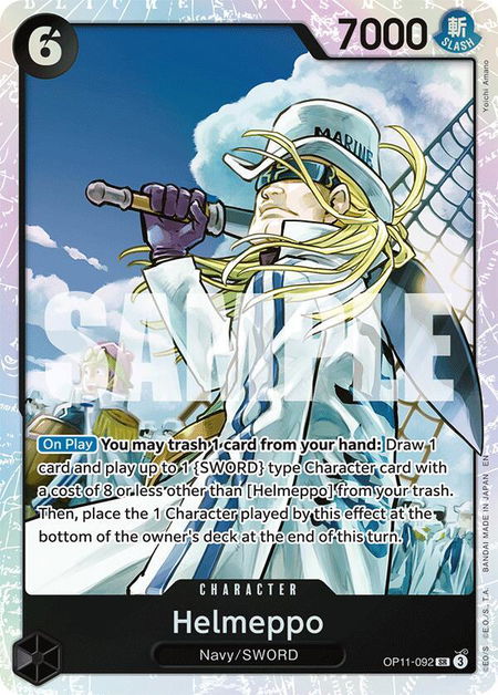 Helmeppo - A Fist of Divine Speed One Piece trading card
