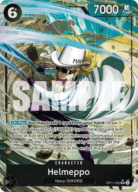 Helmeppo (Alternate Art) - A Fist of Divine Speed (OP11) #OP11-092 - Super Rare One Piece Trading Card