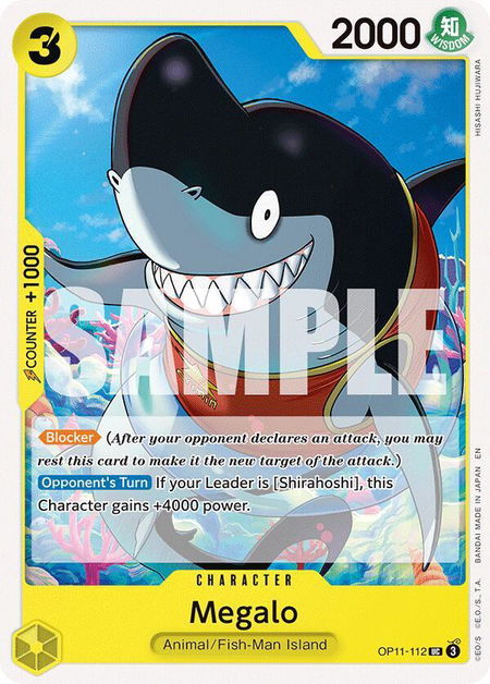 Megalo - A Fist of Divine Speed One Piece trading card