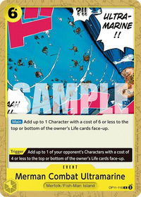 Merman Combat Ultramarine - A Fist of Divine Speed (OP11) #OP11-116 - Common One Piece Trading Card