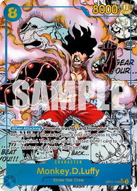 Monkey.D.Luffy (118) (Manga) - A Fist of Divine Speed (OP11) #OP11-118 - Secret Rare One Piece Trading Card