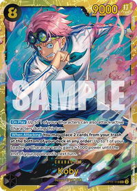 Koby (119) - A Fist of Divine Speed (OP11) #OP11-119 - Secret Rare One Piece Trading Card