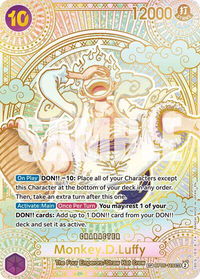 Monkey.D.Luffy (119) (SP) (Gold) - A Fist of Divine Speed (OP11) #OP05-119 - Secret Rare One Piece Trading Card
