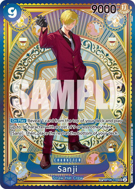 Sanji (SP) - A Fist of Divine Speed One Piece trading card
