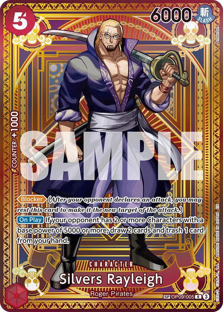 Silvers Rayleigh (SP) - A Fist of Divine Speed One Piece trading card