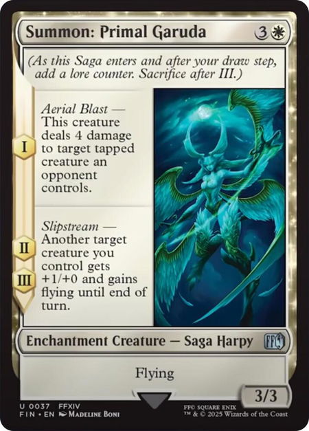Summon: Primal Garuda - FINAL FANTASY Magic: The Gathering trading card