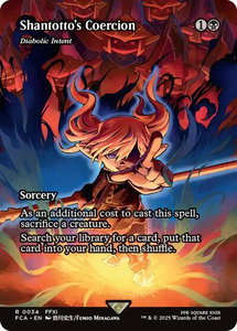 Shantotto's Coercion - Diabolic Intent (Showcase) - FINAL FANTASY: Through the Ages (FCA) #34 - Rare Magic: The Gathering Trading Card