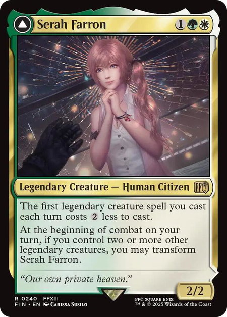 Serah Farron - FINAL FANTASY Magic: The Gathering trading card
