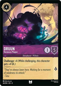 Druun - Ravenous Plague - Reign of Jafar (8) #46/204 - Uncommon Disney Lorcana Trading Card